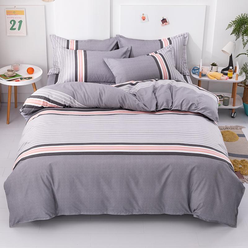 Boho Geometric Soft Duvet Cover Quen Sized Dimensions - 3 Piece Farmhouse Aztec Stripe Patern Print Microfiber Warm Comforter Cover Soft Beding Set