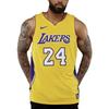 Nike Icon Edition Authentic NBA Jersey Sports Basketball Jersey/Vest AU Player Edition Lakers Kobe 24 Yellow Men's AQ2107-728