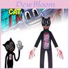 Sirenhead Cartoon Cat Onesie Costume For Kids Halloween Cosplay Outfit Terror Game-inspired