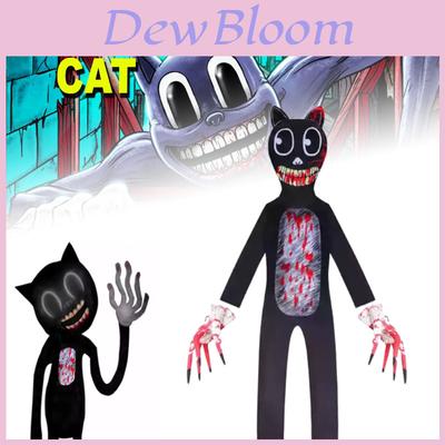 Sirenhead Cartoon Cat Onesie Costume For Kids Halloween Cosplay Outfit Terror Game-inspired