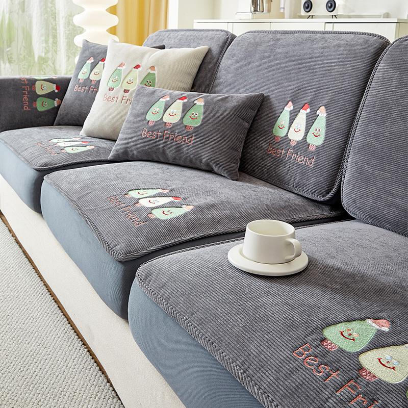 

Чехол для дивана Универсальный чехол на все времена Универсальный чехол с защитой от царапин от кошек Нескользящий чехол для дивана Чехол для шляп 60*60cm темно-серого