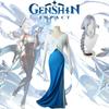 Genshin Impact Shenhe Outfits Fancy Costume Cartoon Game Cosplay Party Dress