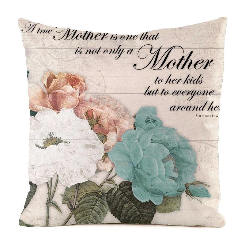 European Colorful Countryside Style Digital Printing Short Plush Pillow Covers For Car Sofa Office Cushion Cover Home Goods