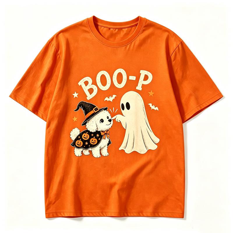 Ghost Black Cat Coffee T Shirt Vintage Retro Red Moon Bat Graphic Tee Halloween Unisex Casual Short Sleeve Pumpkin Season Tops