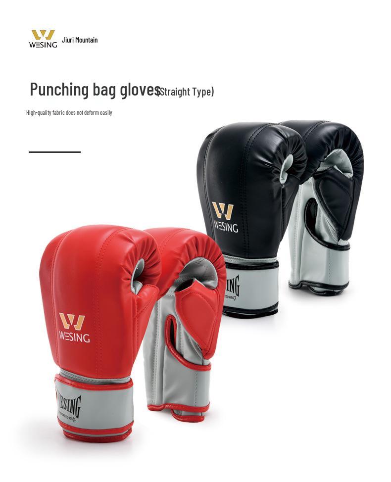 Jiuri Boxing and Sanda Gloves with Open Thumb Design for Adults and Children