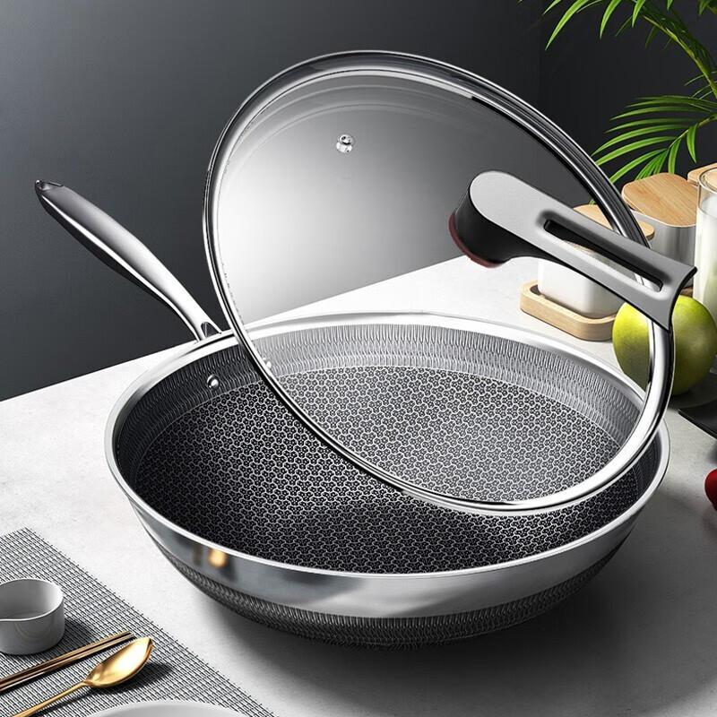 Kumbach 316L Stainless Steel Honeycomb Frying Pan