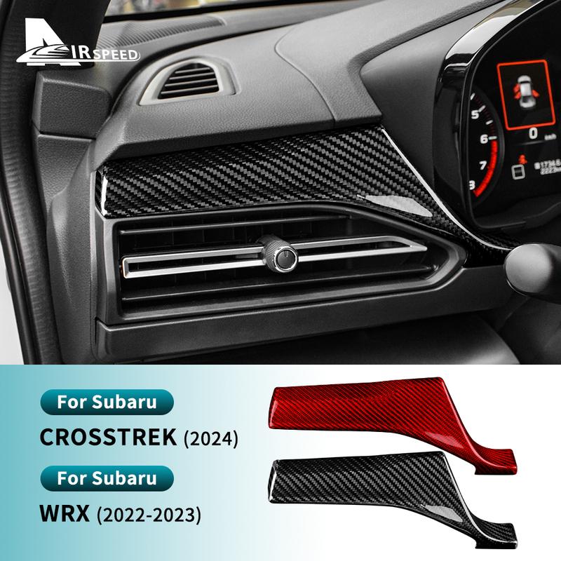 For Subaru Crosstrek 2024 WRX/WRX STI Real Hard Carbon Fiber Main Driver's Left Trim Sticker Interior Car Accessories