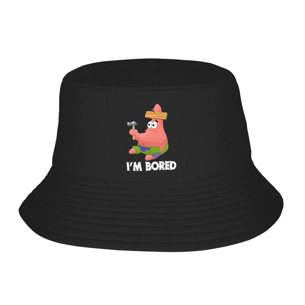 Spongebobs Bucket Hat  Hawaii Fisherman Caps Soft Fold Hunting Sunscreen Hats For Couple Funny Graphic Cap