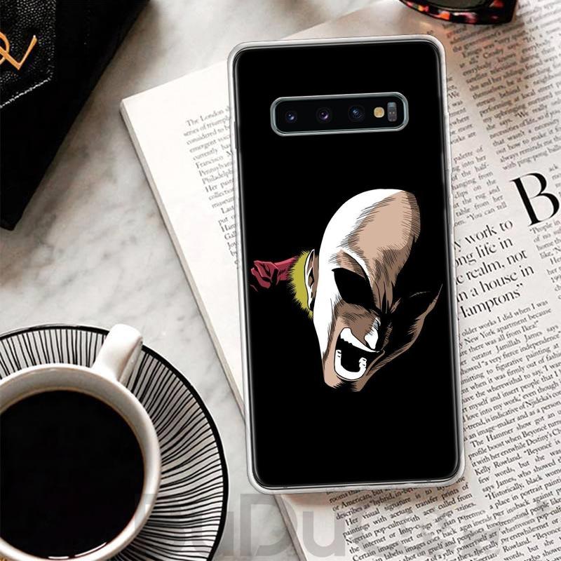 One P-Punch-Man Saitama King Cover For Samsung Galaxy S8 S9 Plus S10 Lite Note 8 9 10 Pro 20 Ultra S7 Edge M11 M21 M32 M51 Print
