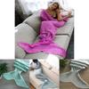 Cozy Mermaid Tail Handmade Crocheted Blanket For Adults And Kids In Soft Acrylic