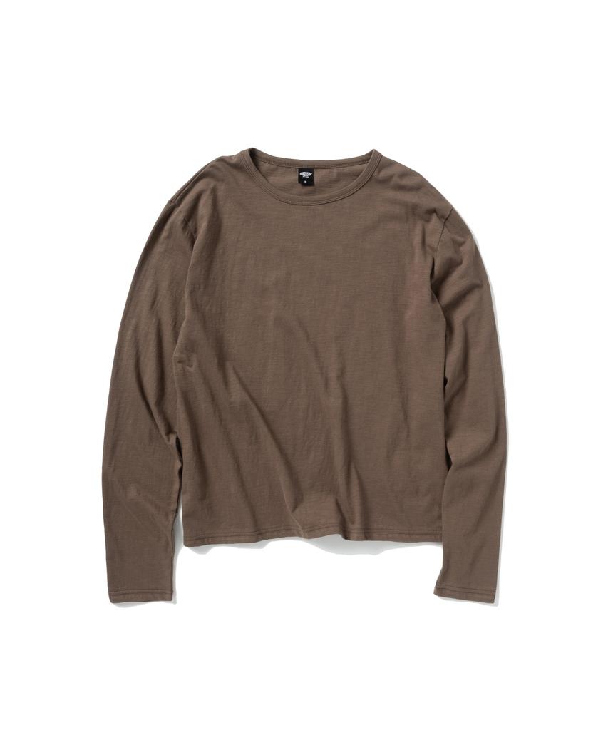 SUPERSUB Slub Color Block Layered Long Sleeve T-Shirt 4 Colors