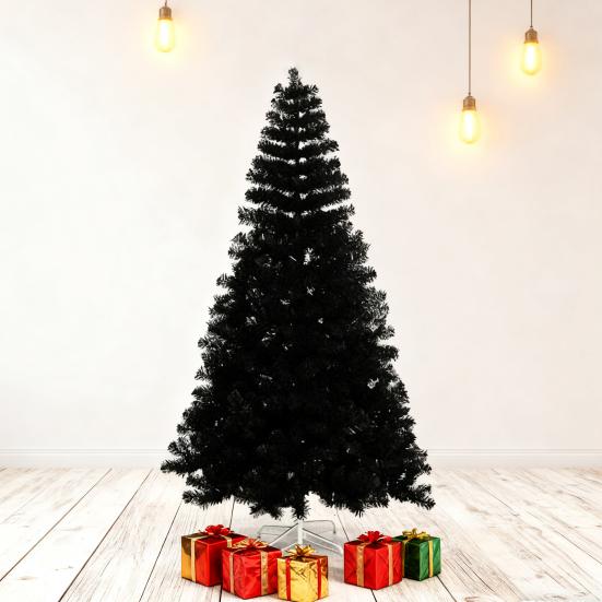 Artificial Christmas Tree with Dense Branches Realistic Spruce Xmas Pine Tree with Metal Stand for Holiday Home Office Decor