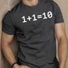 Men's Funny Binary Programmer Graphic Tee Casual Short Sleeve T-Shirt Breathable Men Clothing Comfortable
