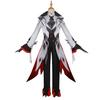 Genshin Impact Arlecchino Il Fante Costume Cosplay Set Completo Parrucca Uniforme Undici Fatui Harbingers Outfit Festa di Carnevale di Halloween