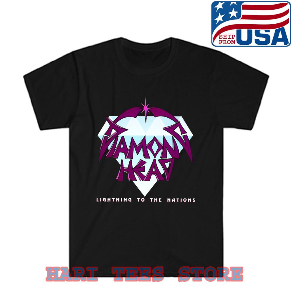 Diamond Head Lightning To The Nations  Black Size S to 5XL Unisex T-Shirt S