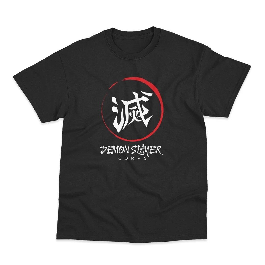 Demon Slayer Corps Logo Inspired By Demon Slayer Anime Printed TShirt Summer Unisexs and Womens Loose and Breathable Tshirt Top S