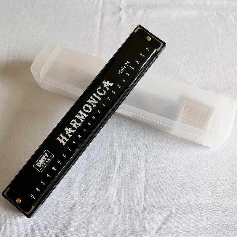 

Профессиональная диатоническая губная гармошка, тональность C, 24 отверстия, медный сердечник – Идеально для учеников и начинающих