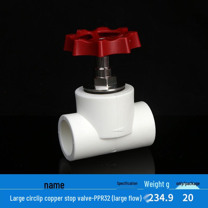 Home PPR Stop Valve for Hot & Cold Water - All Copper Core