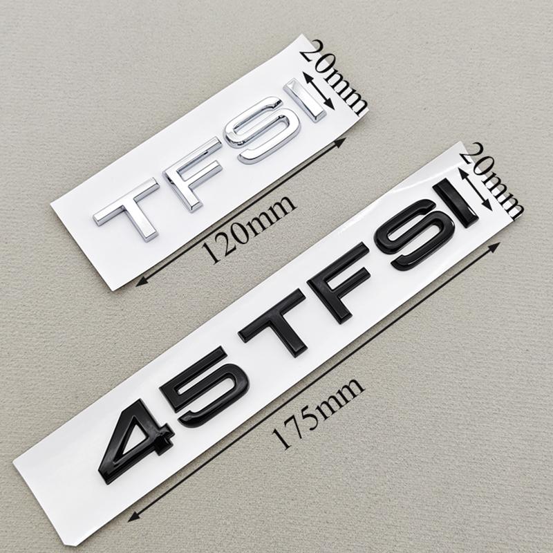 2026 3D ABS Car Letter Logo 35TFSI 40TFSI 45TFSI Rear Trunk Tail Badge Emblem Decal For Audi A4 A5 A6 A8 Q3 Q5 Q7 Sticker Accessories
