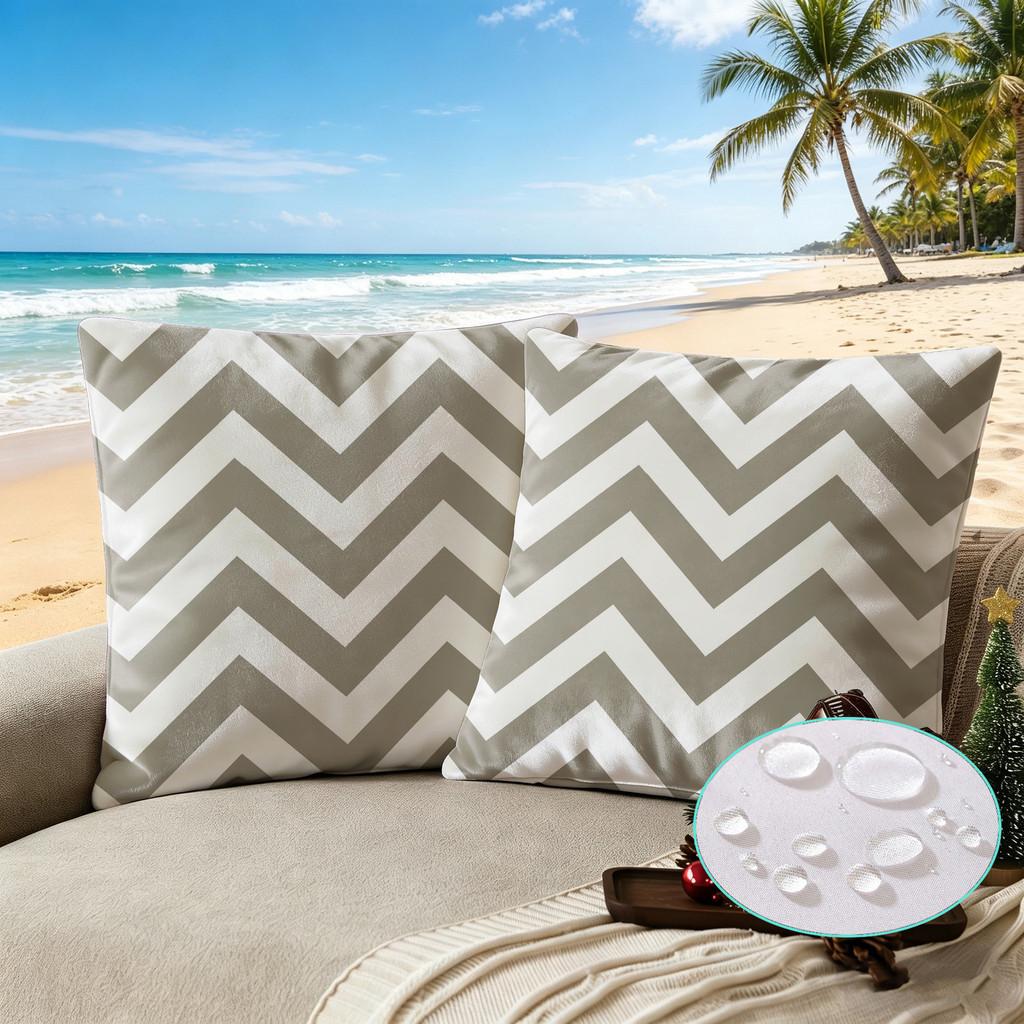 Modern Minimalist Polyester Waterproof Pillow Cover With Digital Print For Living Room Decor