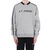 Li Ning Sports Life Collection Loose Fit Crew Neck Pullover Thermal Fleece Lined Sweatshirt Unisex Heather Gray AWDU917-5