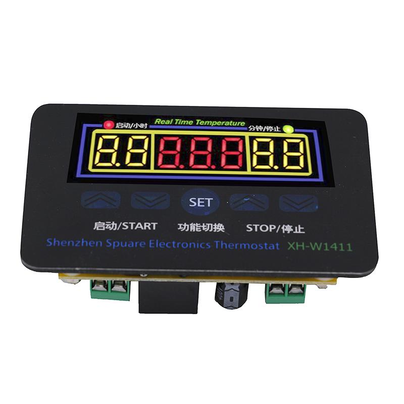 XH-W1411 220V Temperaturregler Echtzeitanzeige Digitalthermostat Elektronisches Thermometer mit Zeitschaltfunktionen