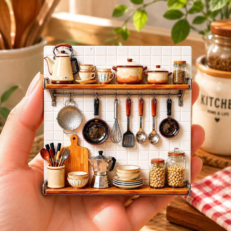 Retro Small Ornaments Creative Resin Three-Dimensional Relief Magnetic Refrigerator Magnets Refrigerator Decorations Small Gifts