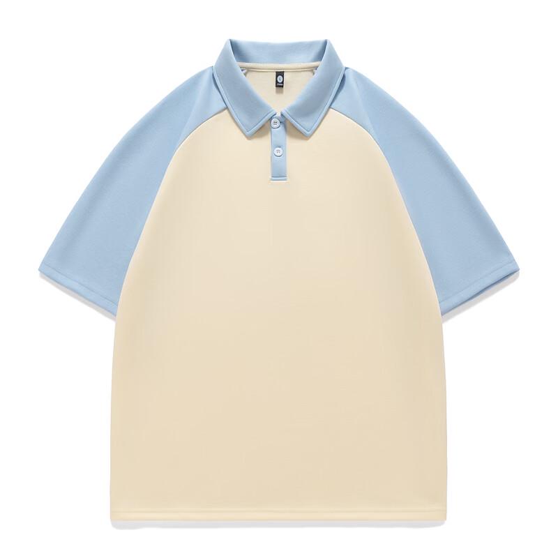 

WRPCE Men s Colorblock Short Sleeve Polo Shirt L