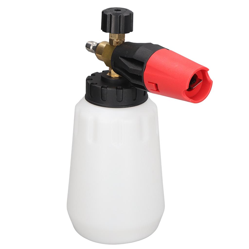 Pressure Washer Foam Cannon Wide Neck Adjustable Nozzle Foam Gun for Car Washing 14in Quick Plug