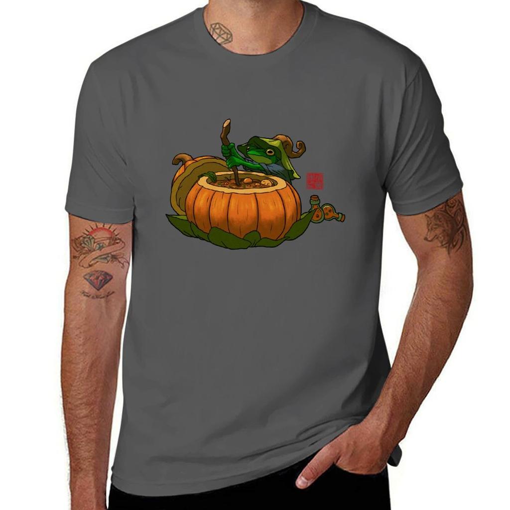 Maker Text for Shirt Witchy Halloween Frog T Potion Graphic No T-Shirt T Man Shirts Man Cotton