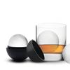 Silicone Sphere Ice Mold with Lid Food-Grade Ice Ball Tray for Whiskey Cocktails Easy-Release Leak-Proof Ice Cube Maker for Freezer