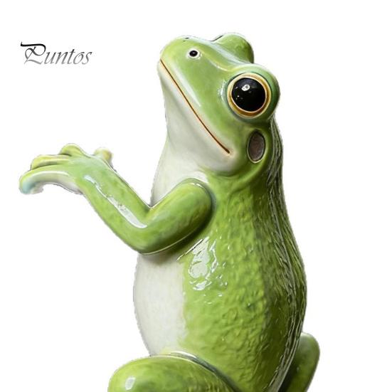 Decorazione Rana Verde per Fioriere, Statua Rampicante per Fioriere, Ornamento Animale Realistico in Resina, Gancio Impermeabile Decorativo per Piante in Vaso da Interno