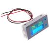 Contor de putere LCD multifuncțional pentru baterii cu plumb acid, contor de tensiune cu afișaj de temperatură, afișaj pentru baterie, afișaj de tensiune, 12V