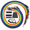 Resistance Band Collection Multifunction Fitness Tension Rope 5-Tube Elastic Tension Rope for Stretching Abdomen Training Gym Equipment