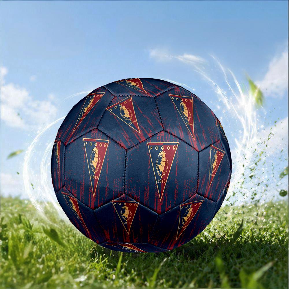 Pogon Emblem Design Size 5 Soccer Ball,Indoor/Outdoor Suitable for Training Matches Tournaments Practice Games Perfect Gift for Fan