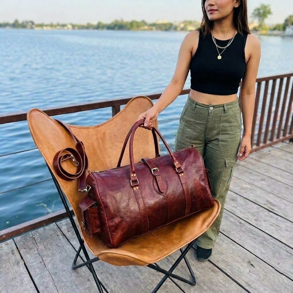 Leather Duffle Bag, Handmade Leather Weekender, Gym Bag Men, Vacation Duffel Bag, Travel Bag, Overnight Bag, Leather Holdall, Groomsmen Gift