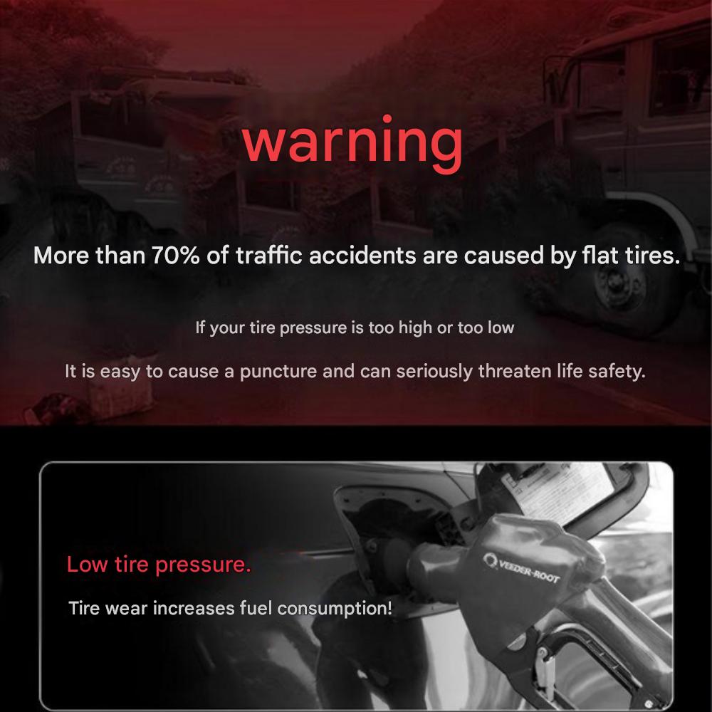 Portable Wireless Tire Pressure Inflator All-in-One Set: 6000mAh