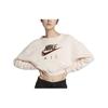 Nike Felpa da Donna Girocollo Manica Lunga Corta Design con Zip Posteriore Rally Aereo Lettera Rosso Melograno AV6228-838