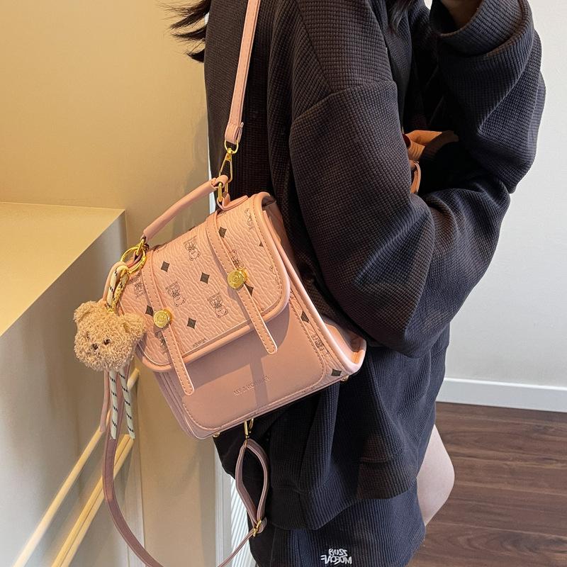 

Fashion retro high-end simple handbag women s 2025 summer new college style versatile backpack чорний