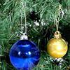 ABBY-8Cm 6Pcs Light Christmas Ball Christmas Tree Decorative Pendant Window Roof Shopping Pendant Pendant