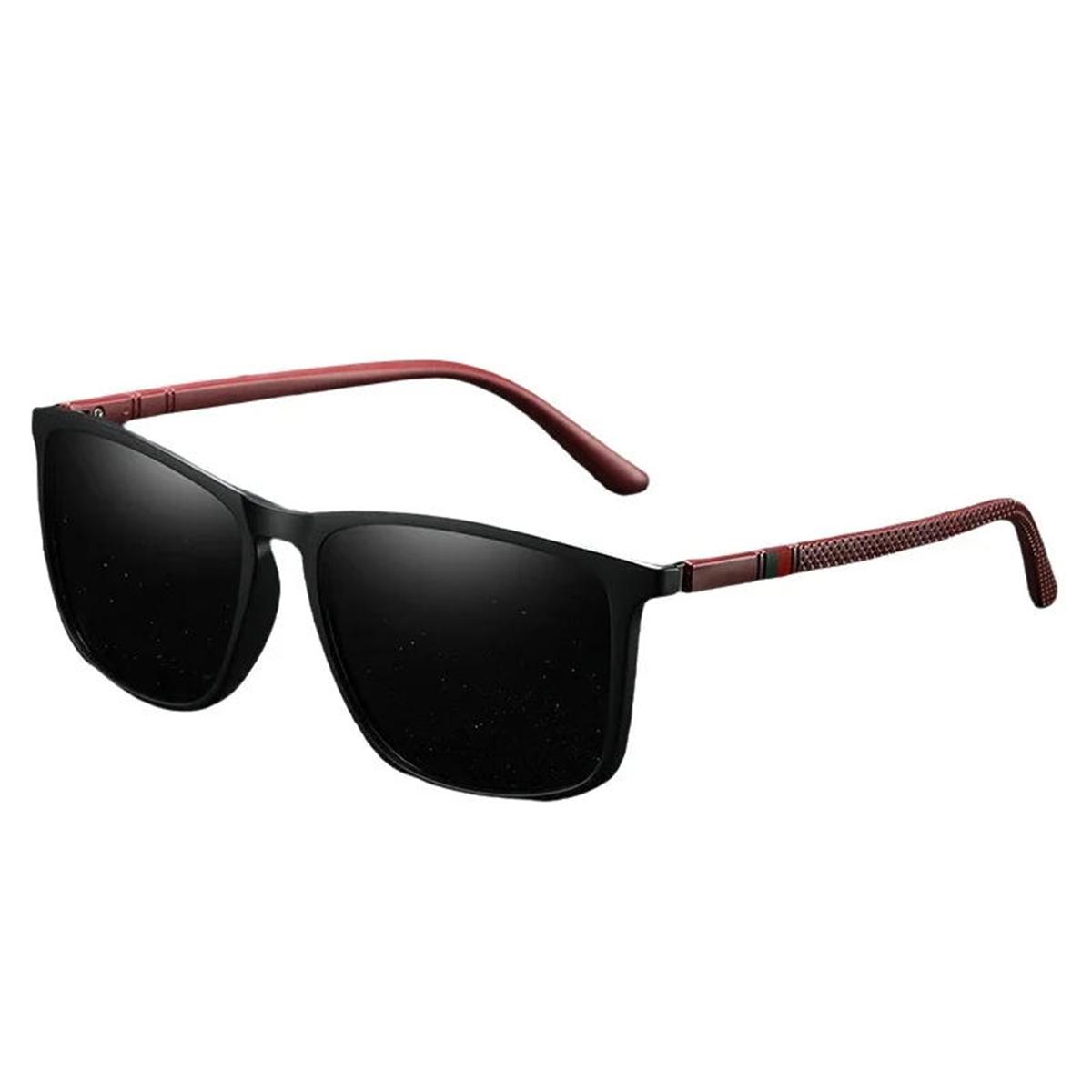 Attractive Glasses Men's Black Polarized Sunglasses Classic Fashion Sunglasses Square Box For And Wo Driving Fishing Glasses.