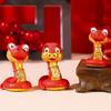 4pcs Zodiac Snake Mini Lucky Snake Figurine Cute Snake Year Mascot  Home Office Accessories