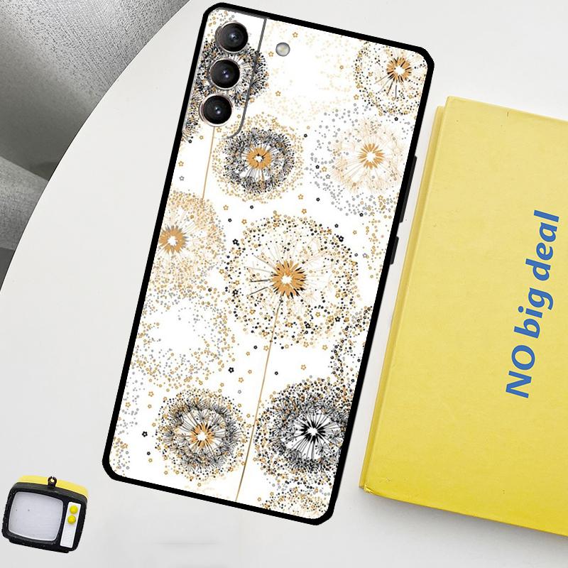 Dandelion Phone Case For Samsung Galaxy S25 S24 Ultra S20 S21 S22 S23 Plus S9 S10 S24 FE S25 FE Cover