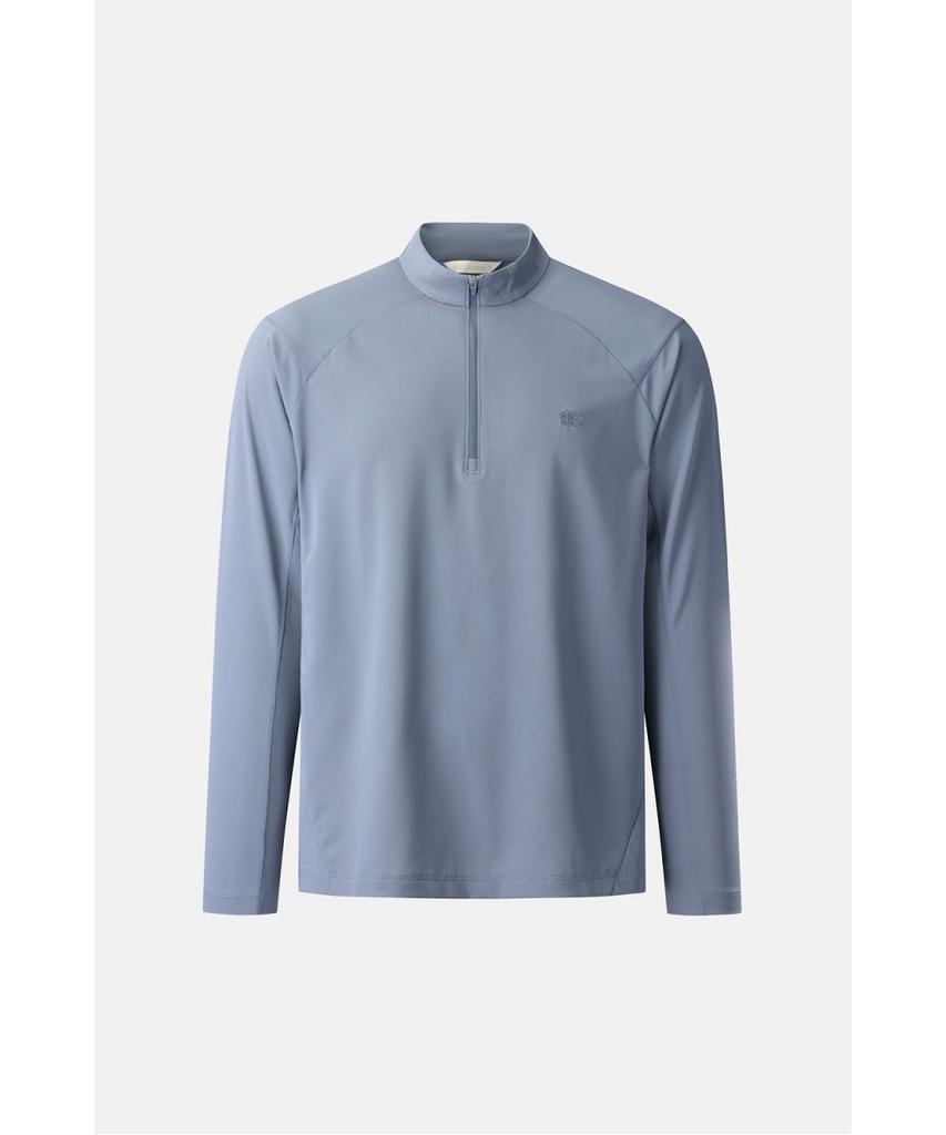Koolongseupocheu Men'S Basic Zip-Up Long Sleeve T-Shirt Jwtbm26251Gbu