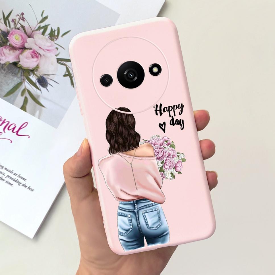 Fashion Design For Xiaomi Redmi A3 4G Case  Butterfly Cute Cat Soft Silicone Back Cover For Redmi A3 A 3 6.71" Bumper Phone Case