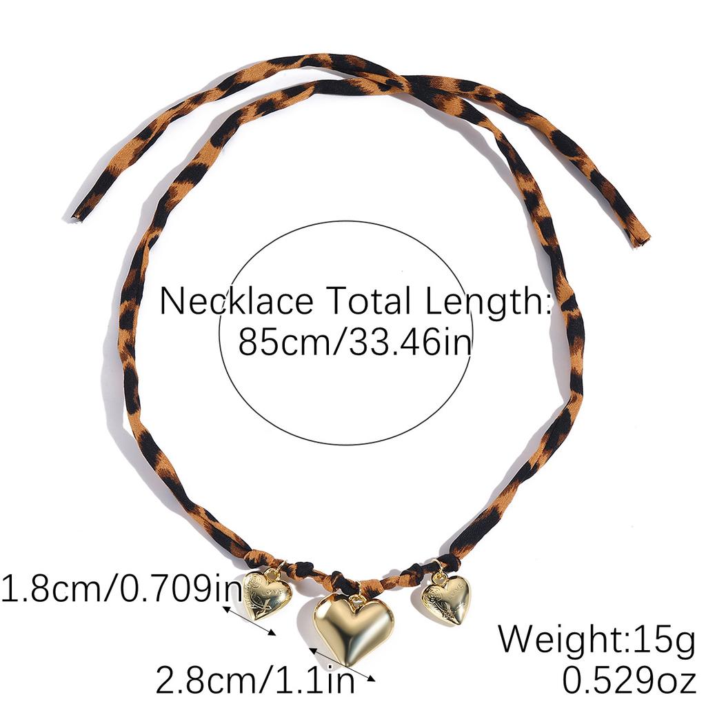 Knitted Colored Rope Necklace, Crystal Heart-shaped Necklace, Fashionable Korean Wave Sparkling Shell Chain Necklace, Women's Fashion Party Gift 25