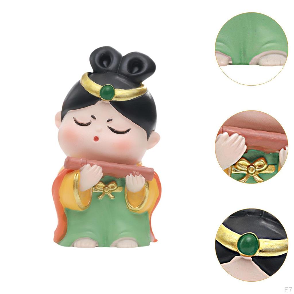 Bedroom Office Car Ornament Creative Chinese Doll Gift Desk Bookshelf Small Decor Souvenir