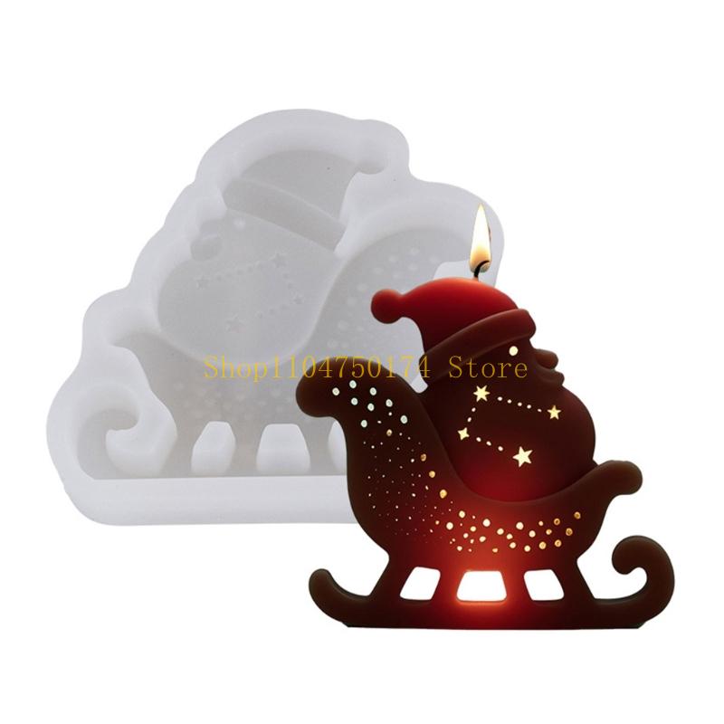Santa Clause Silicone Mold For Candle Soap Christmas Home Decoration top sale
