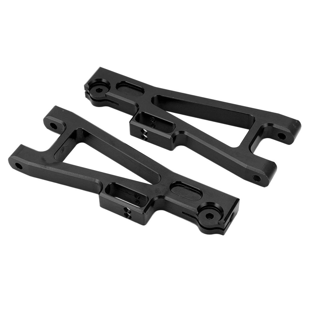 2Pcs Front Rear Lower Swing Arms Aluminum Alloy Lower Suspension Arm for JLB 1 10 Car Truck SeriesBlack