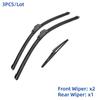 3PCS For LEXUS LX570 2008-2022 24" 22" 12" Front Rear Wiper Blades Windshield Windscreen Window Cutter Accessories 2016 2017 2018 2019 2020 2021 2022